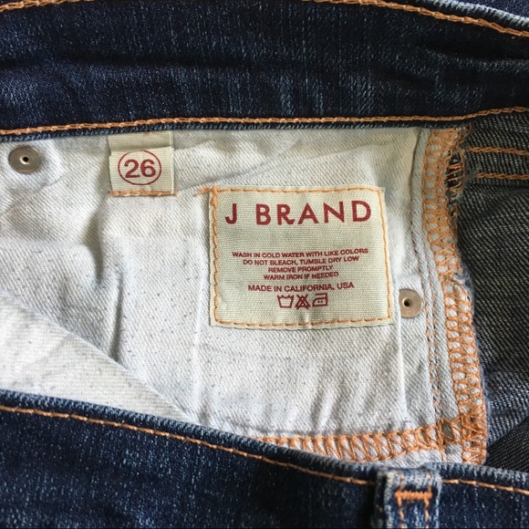 J Brand size 26 straight leg hemmed jeans - Picture 3 of 5